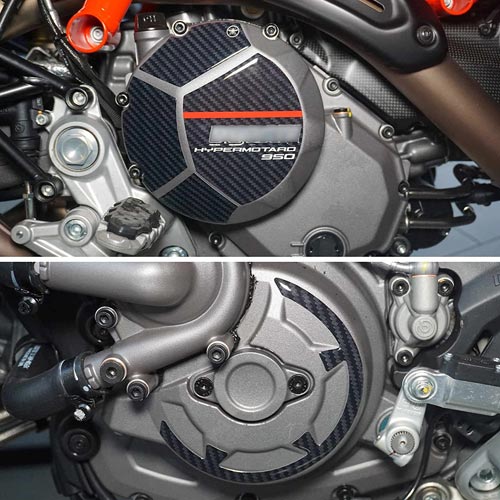 labelbike - Pegatinas 3D Protectores cárter compatibles con Ducati Hypermotard 950 SP 2019-22
